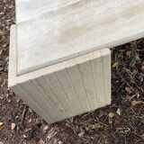 Travertine coffee table