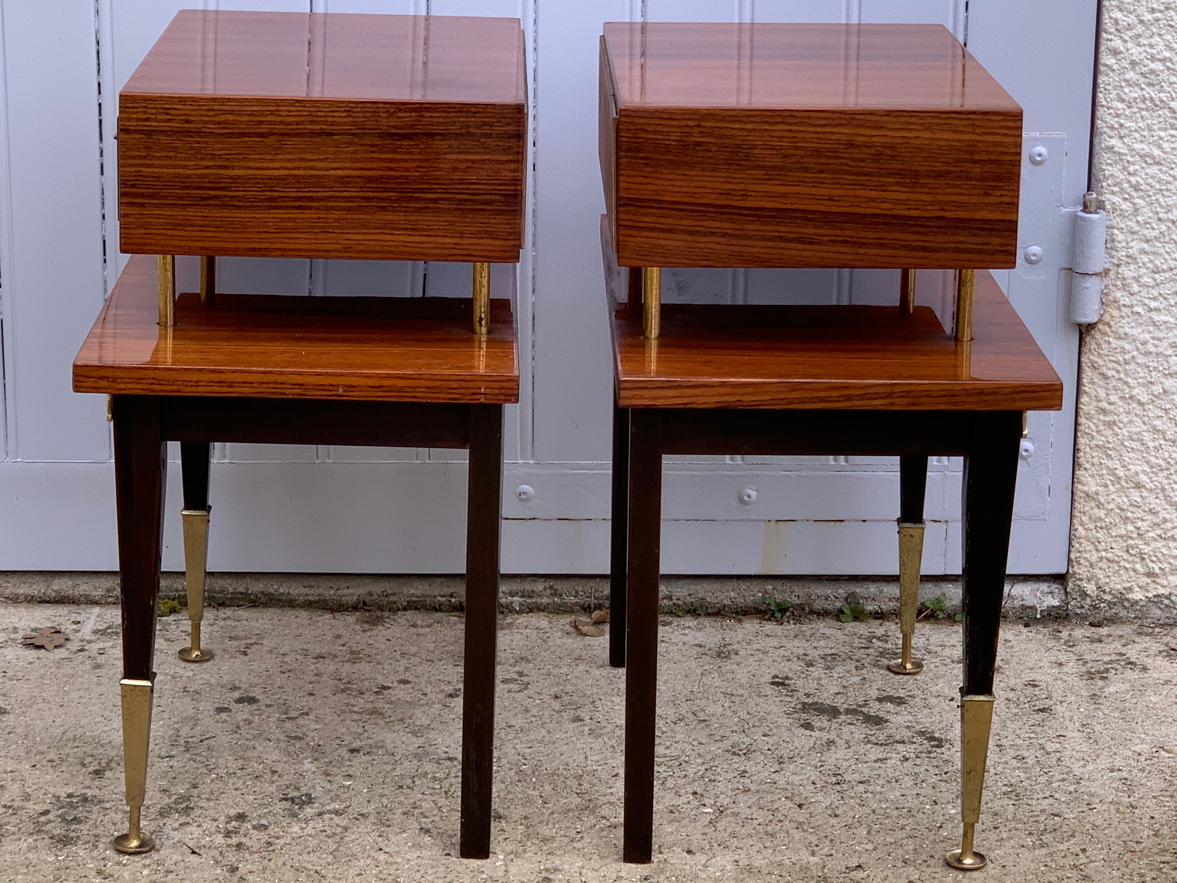Pair of vintage bedside tables