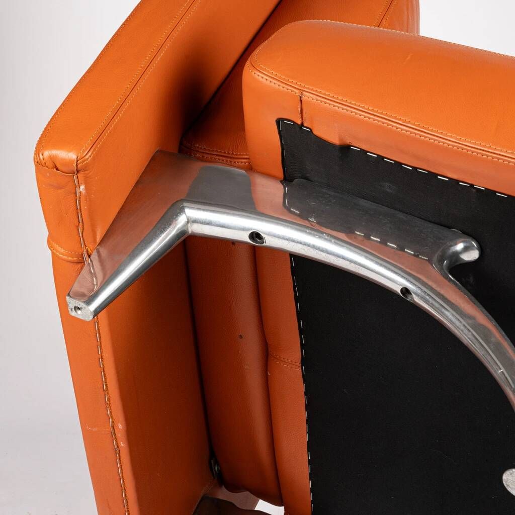 A unique armchair made of genuine leather and designed by the luxury Italian brand Moroso.