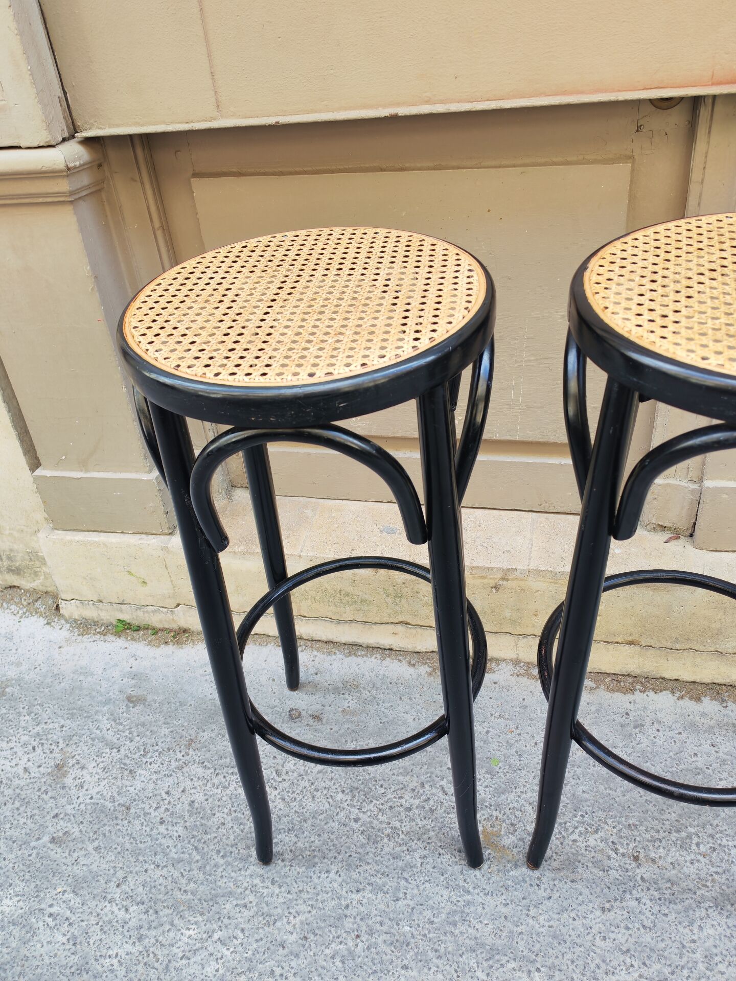 Paire de tabourets de bar bistrot