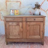 Magnificent vintage rustic raw wood buffet