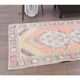 Vintage Turkish Hand-Knotted Wool Cotton Orange Runner 90x272
