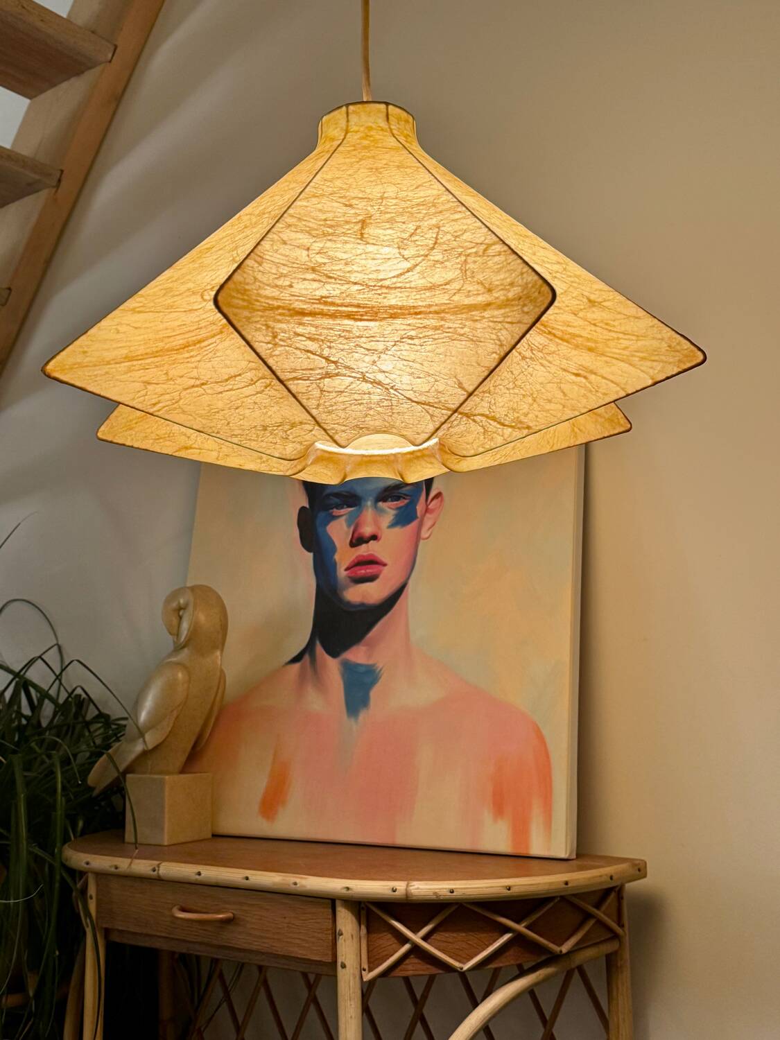 Suspension cocoon in fibreglass, 60s