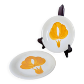 Duo d'assiettes à dessert florales San Giovanni Valdarno