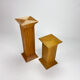 Set of 2 bohemian plant stands, 1970s