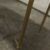 Table basse en marbre et piétement en laiton hauteur 46 cm
