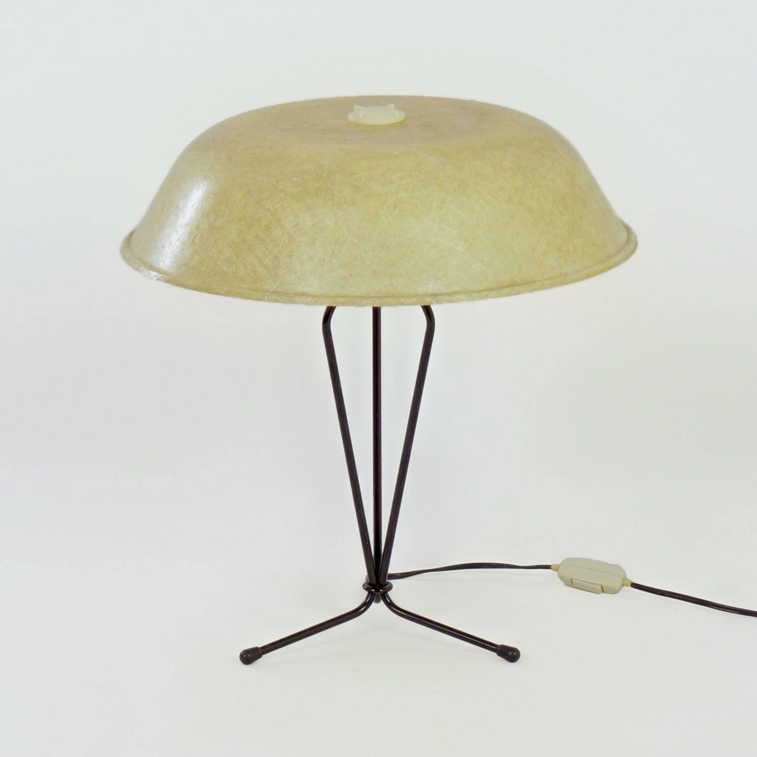 FIBERGLAS TABLE LAMP BY LOUIS KALFF FOR PHILIPS, 1958.