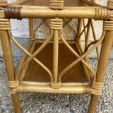 Vintage rattan shelf