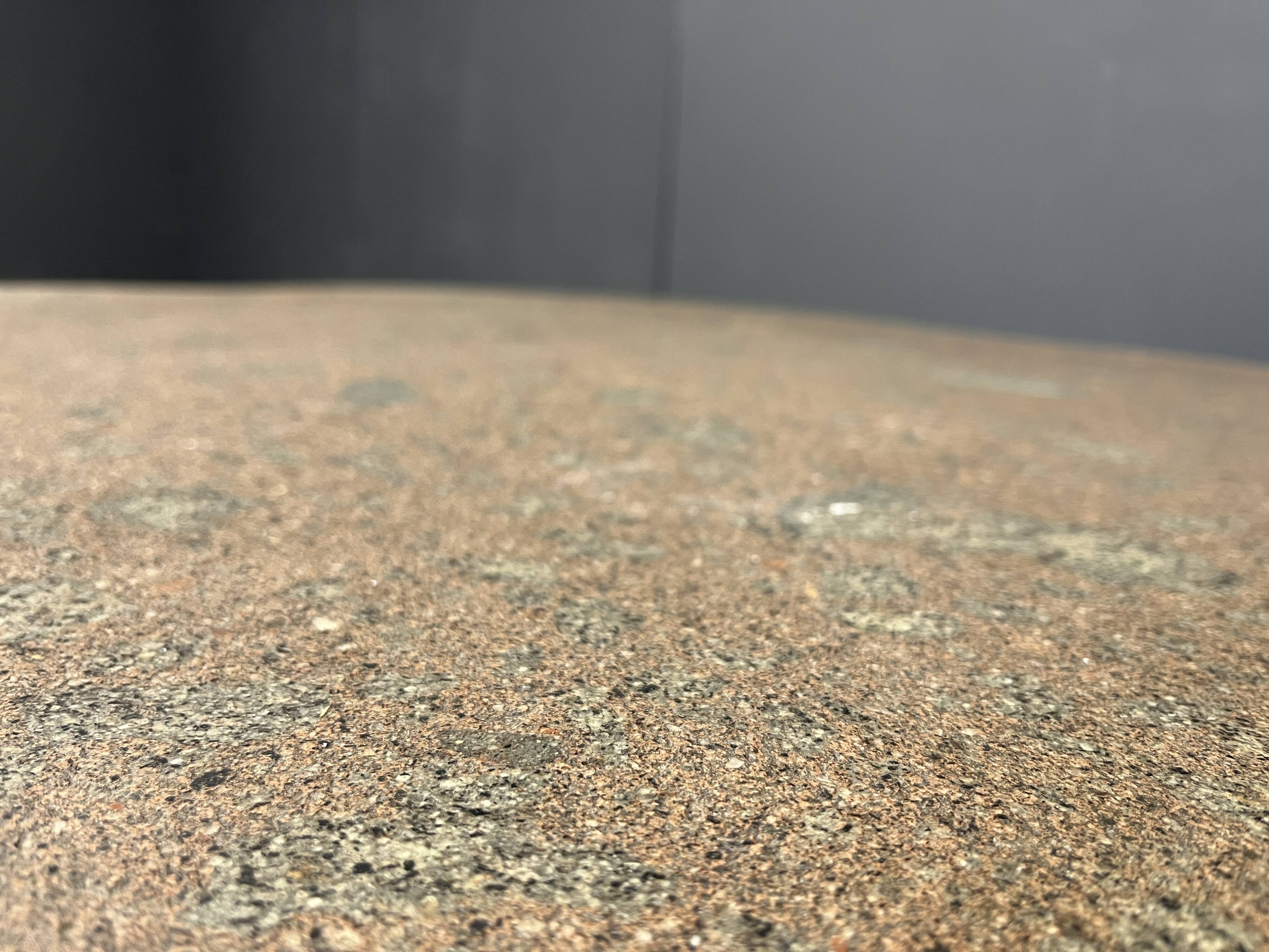 Vintage granite clover-shaped coffee table, 1970s