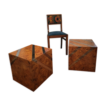 Cube bedside tables