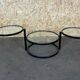 60s 70s Coffee Table Metal Side Table Adjustable Coffee Table Design 60s 70s