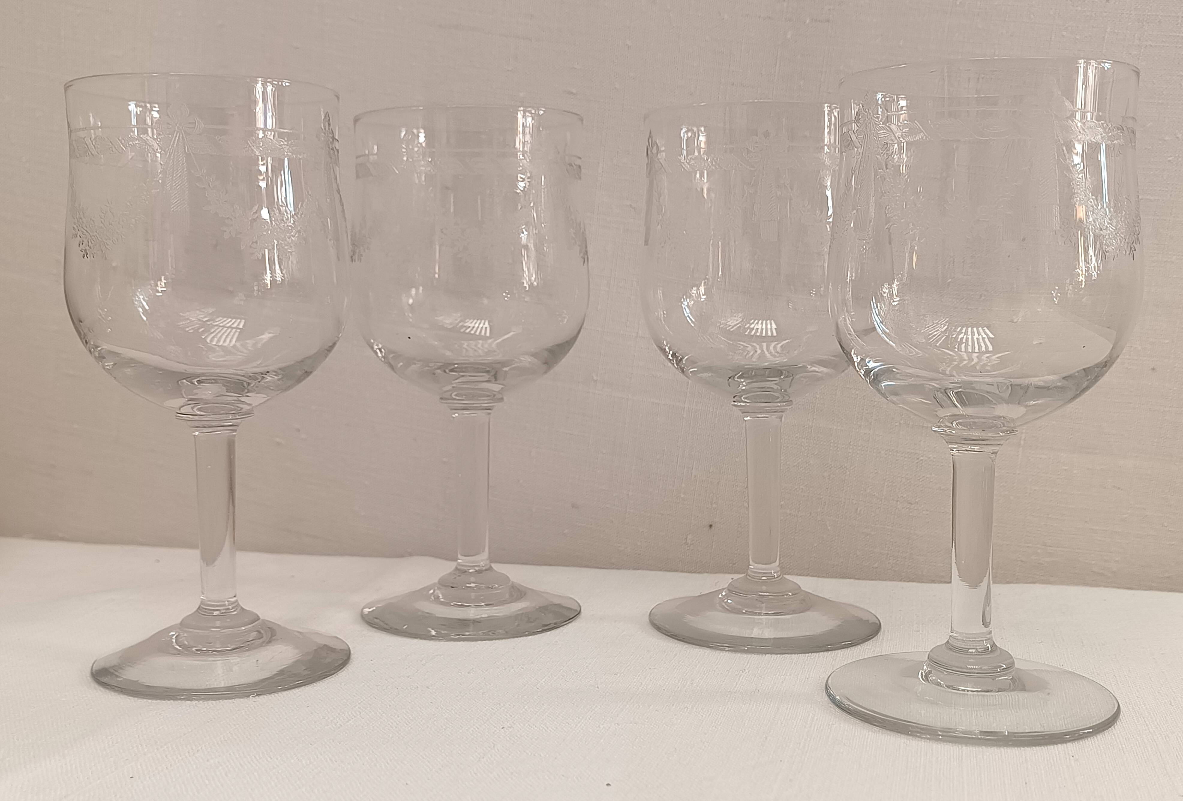 Grands verres Meisenthal modèle Pasteur gravure Empire