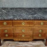 Commode époque Louis XVI en marquéterie époque XVIIIeme