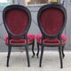 Ensemble salon fauteuils et chaises médaillon style Louis XV