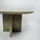 Vintage 1970s Round White Granite Coffee Table