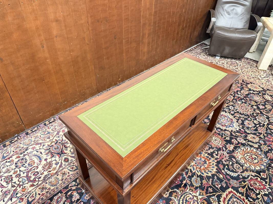 Classic English Chesterfield Side Table