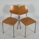 Vintage Industrial Chairs (c.1950). Set of 4 pieces