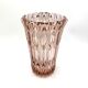 Pink crystal vase, Czech Republic, 1950s