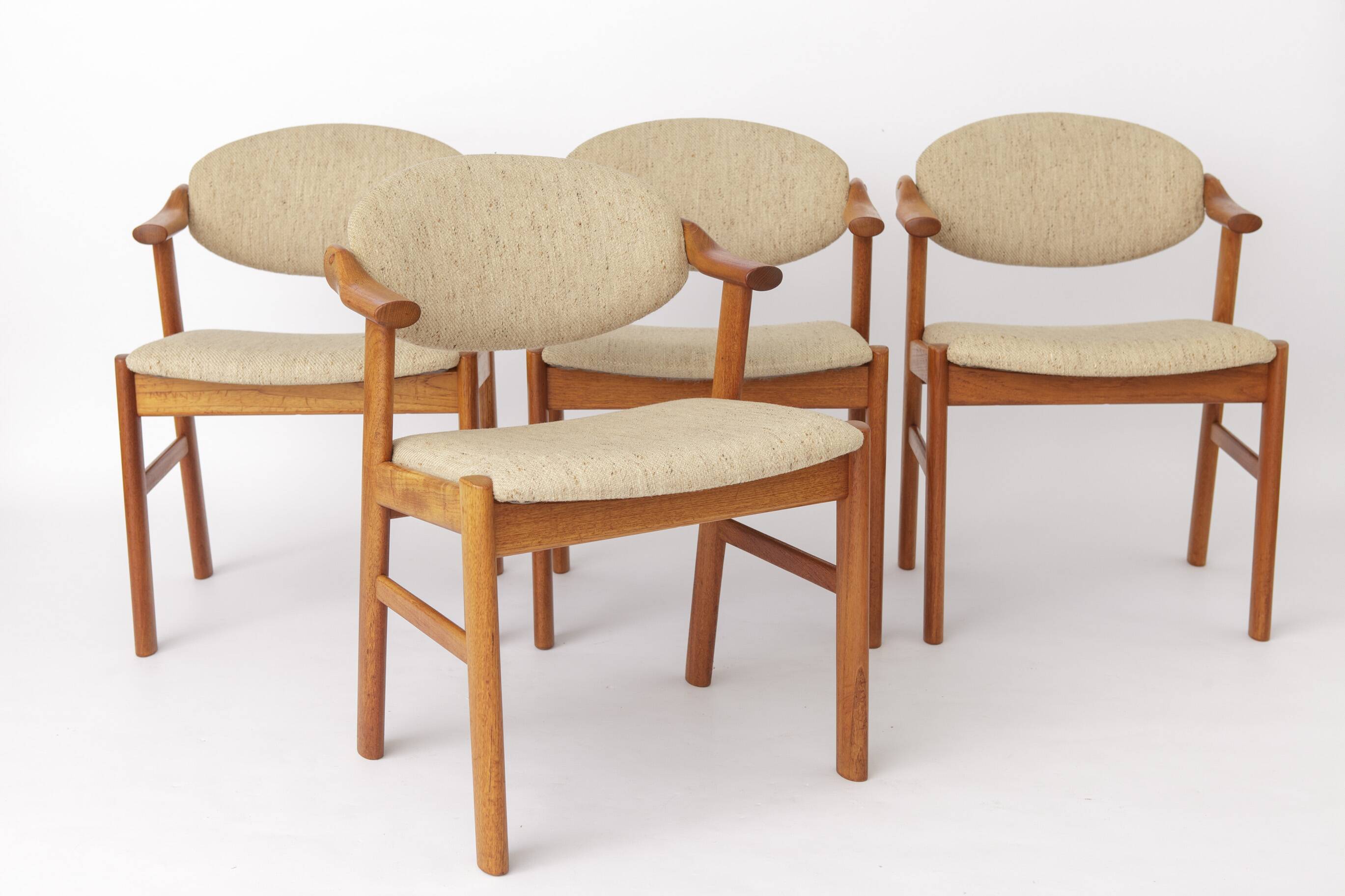 Set of 4 Danish Teak Dining Chairs by Schou Andersen Møbelfabrik, 1970s