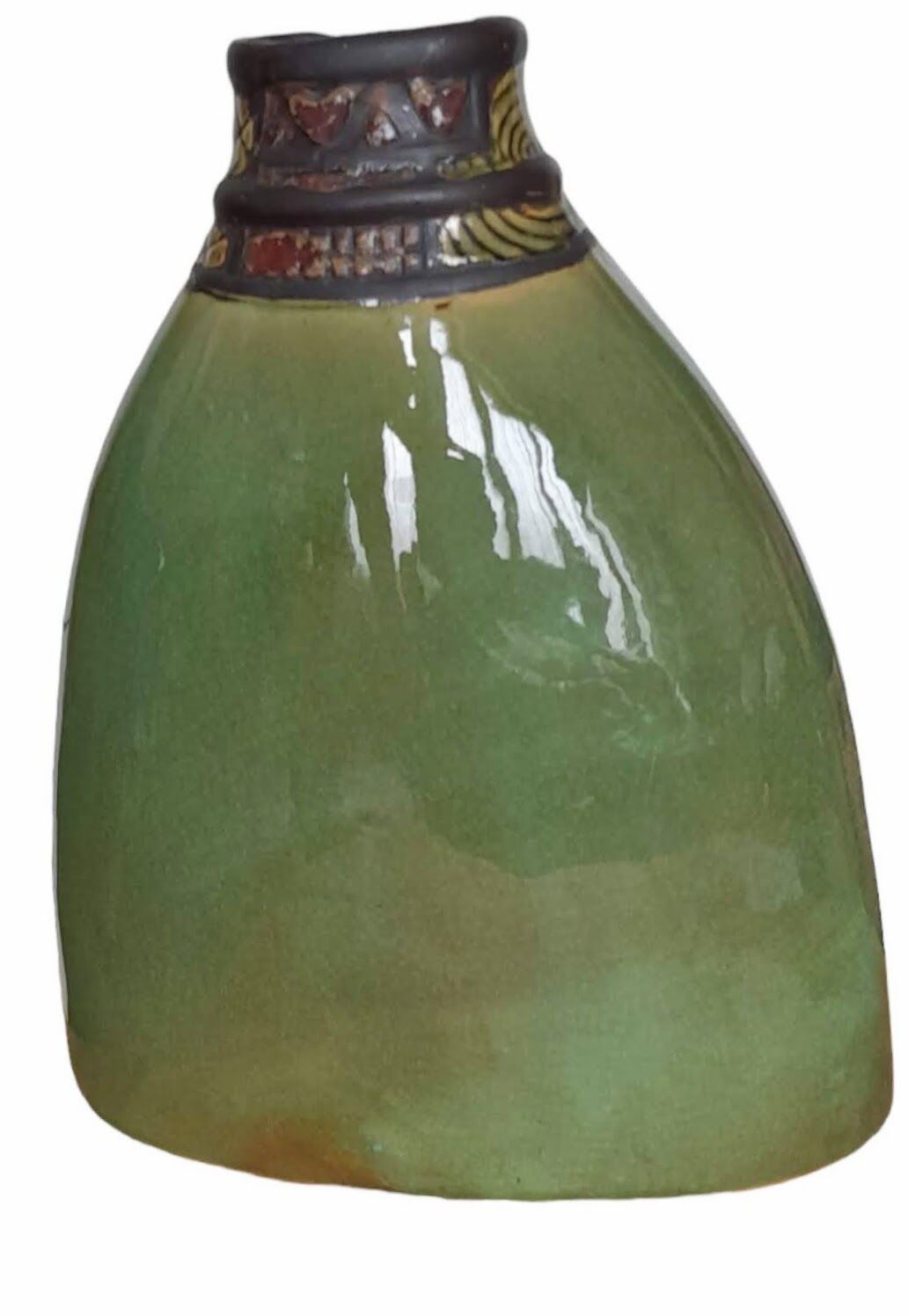 Vase in the shape of an Asian shirt. Height 27 cm