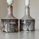 Vintage stoneware table lamps by Jette Hellerøe for Axella, 1960s, set of 2