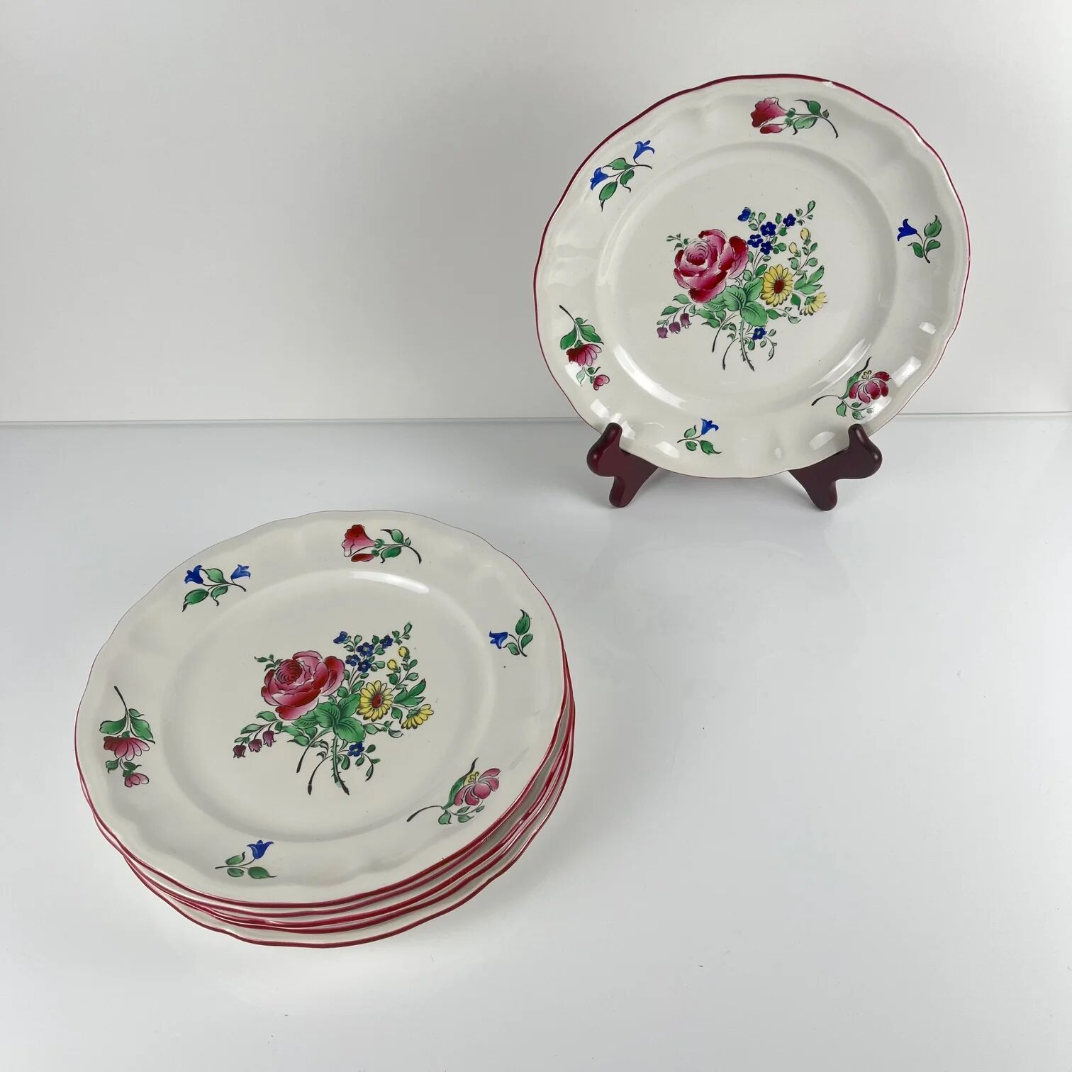 Service for 6 people model Réverbère by KG Lunéville (18 pieces)