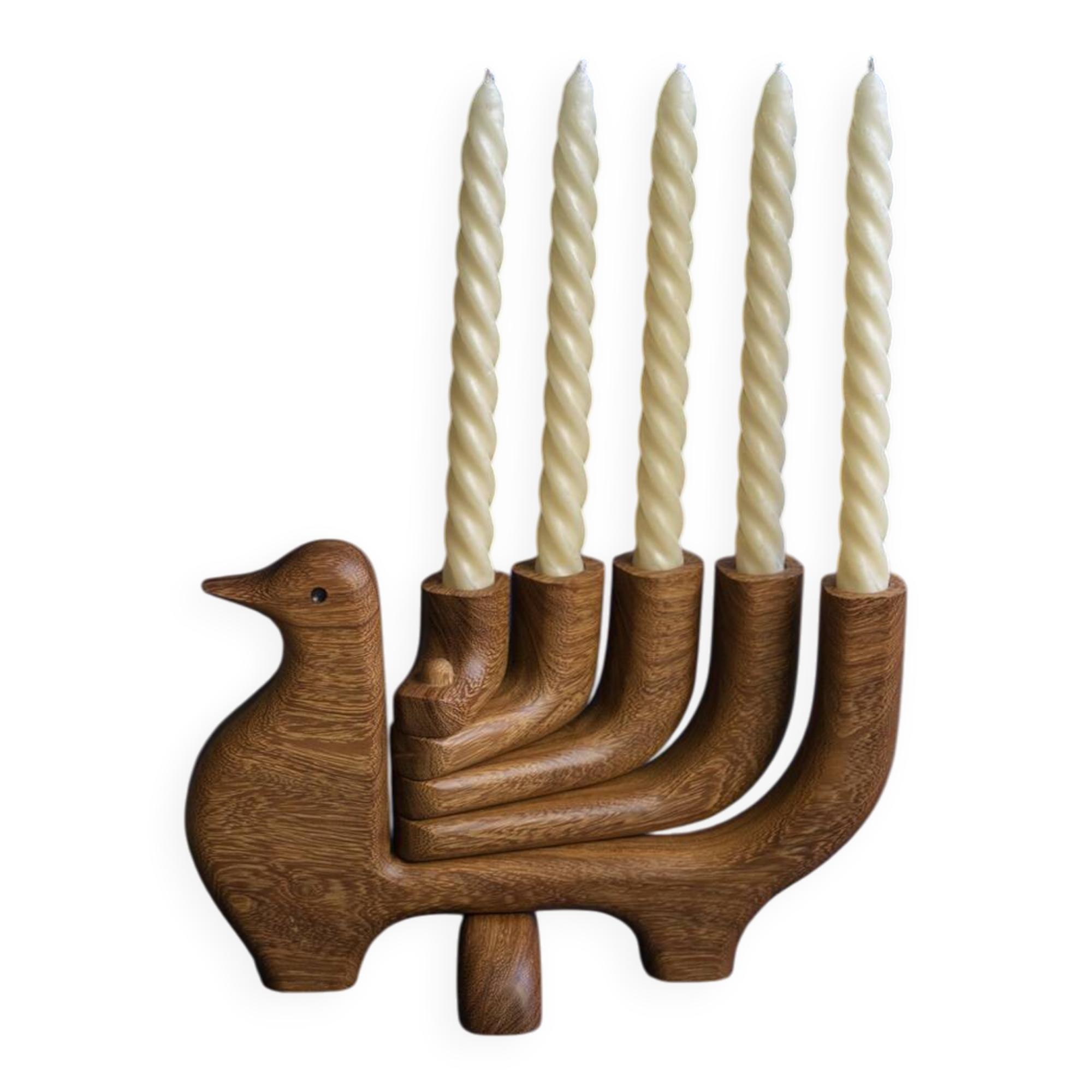Wooden candlestick - Paloma candelabrum