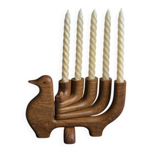 Bougeoir en bois Candelabro paloma