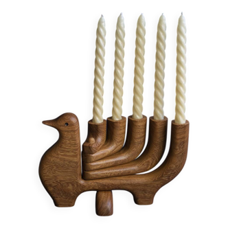 Wooden candlestick - Paloma candelabrum