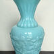 Pair of opaline candlesticks and its vase
