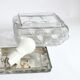 Glass flower relief wall lamp by Erco, Germany 1970