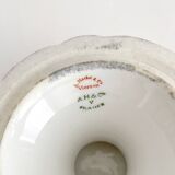 Compotier ancien en porcelaine du Vierzon A. Hache & cie art nouveau