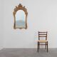 Miroir baroque doré de grande taille du 20e siècle par Deknudt Belgique