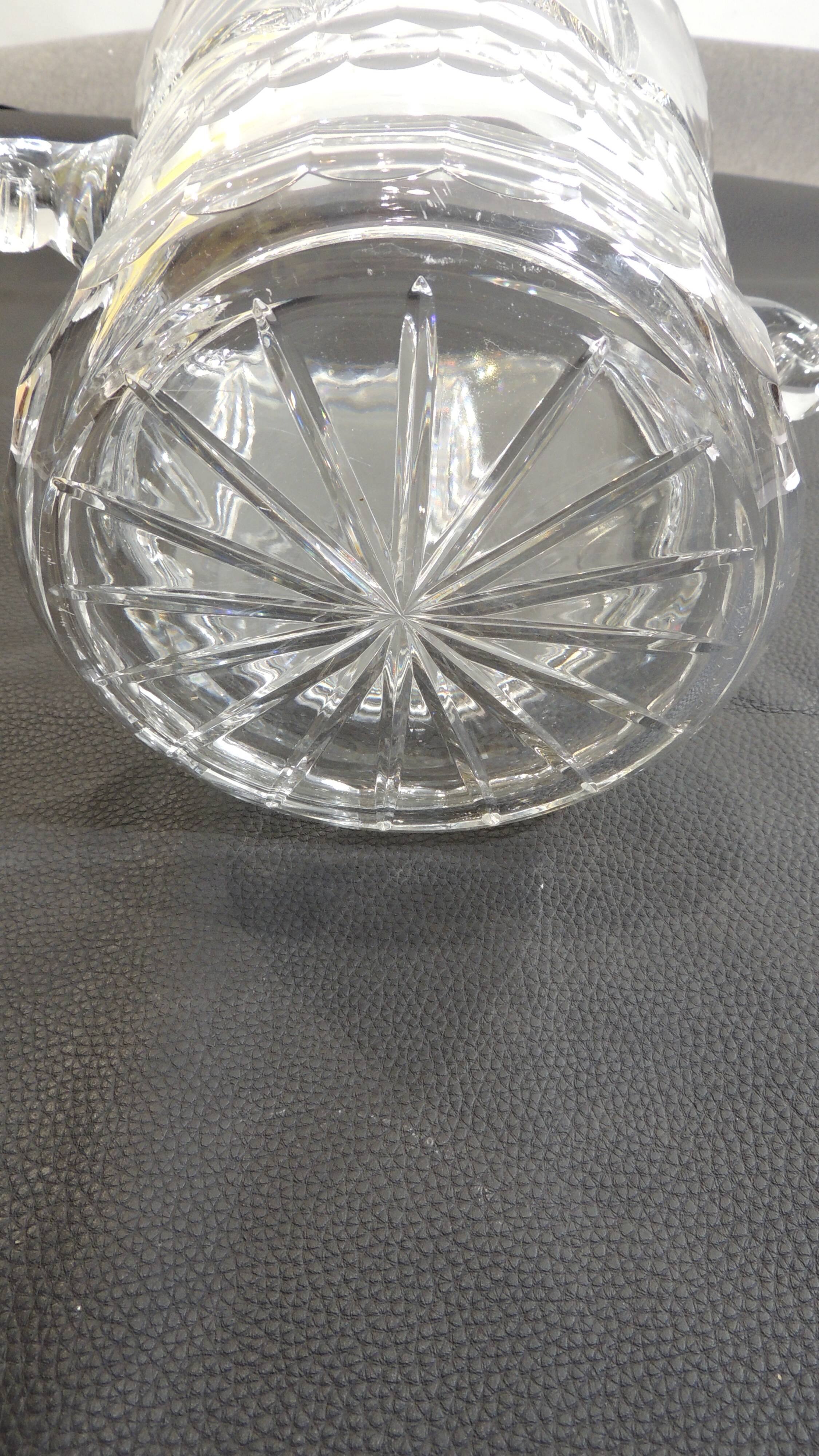 Champagne Bucket Cristallerie de Lorraine – Fleur de Lys Decor – Vintage