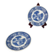 Set of 2 Villeroy & Boch "Burgenland" dessert plates, blue