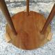 Walnut and copper pedestal table