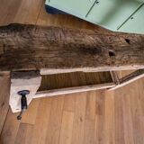 Old restored carpenter's workbench