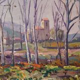 Post Impressionist Landscape - Oil on Canvas