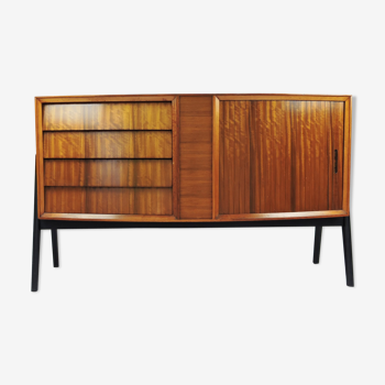 Mid-Century tambour and 4 drawer Afromosia sideboard, 1960s