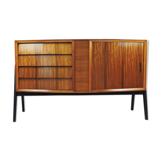 Mid-Century tambour and 4 drawer Afromosia sideboard, 1960s