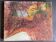 Vintage painting 70s landscape garden art brut