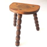 Beaded tripod stool