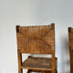 Paire de chaises paillées vintage