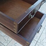 English double-sided mahogany desk