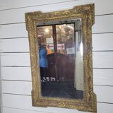 Ancien miroir doré Napoléon III,  91×61cms