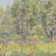 Maurice Léan (20th century) The garden in bloom Oil on canvas
