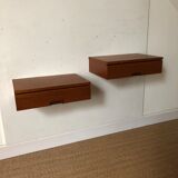 Pair of wall bedside tables