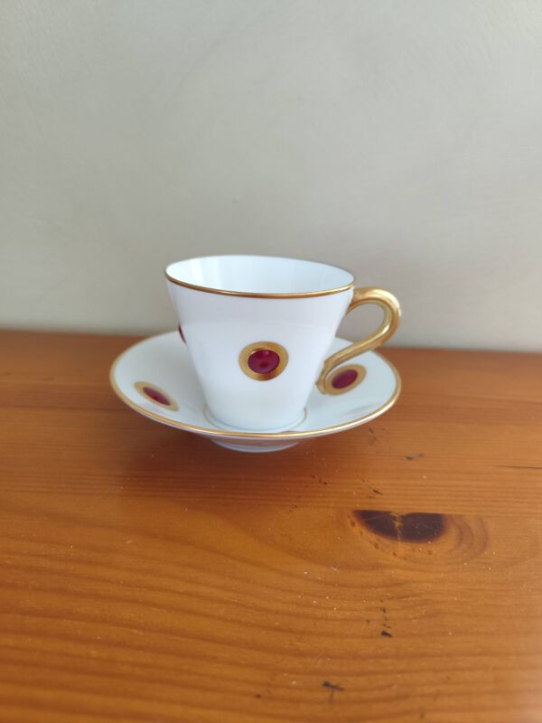 Lot de 6Tasses et Soucoupes Bernardaud Ithaque par Olivier Gagnère
