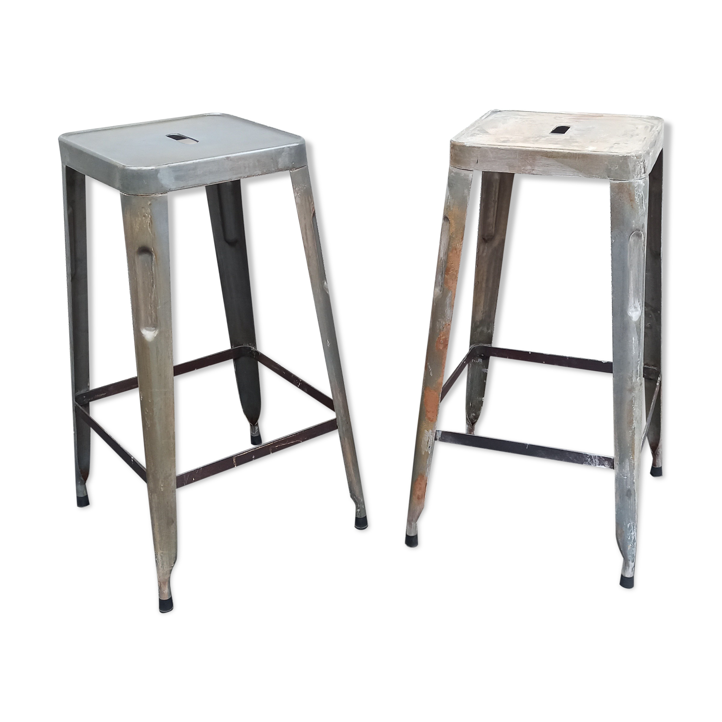 Pair of metal stools