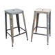 Pair of metal stools